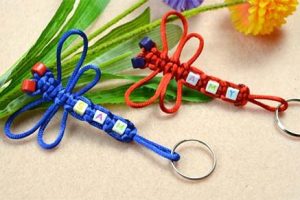 Cómo hacer llaveros de bisutería usando hilos y cuentas de acrílico