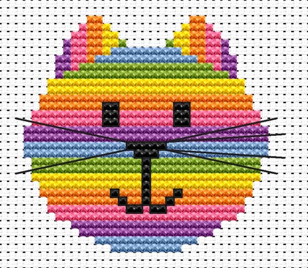 gato-multicolor-para-hacer-en-punto-de-cruz
