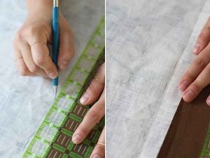 cortinas romanas de tela para cocina