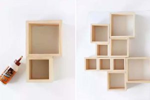 Crea una estantería con cajas de madera